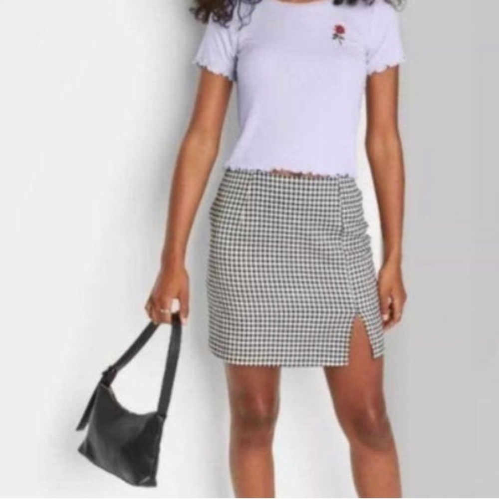 Plaid A line Mini Skirt from Target size 0